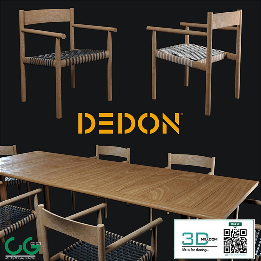 Table and chair Tibbo Dedon